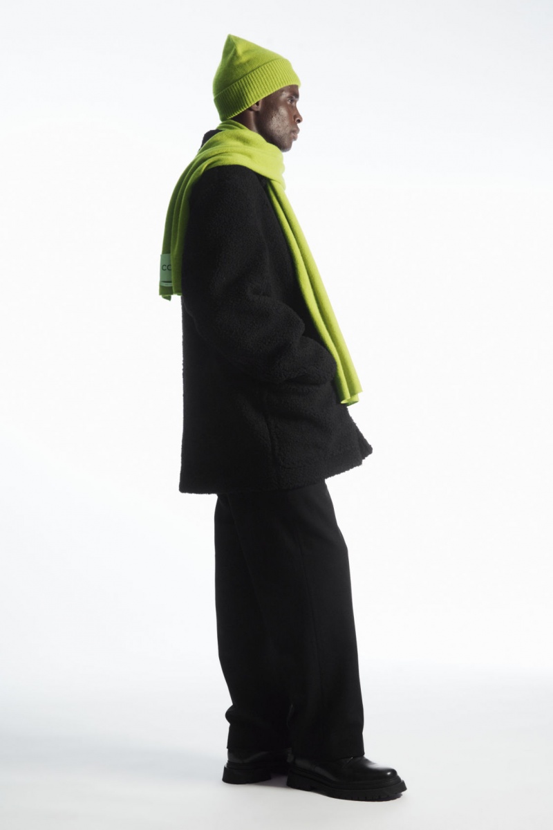 Dámské Čepice COS Pure Cashmere Zelene | WYLU-14832