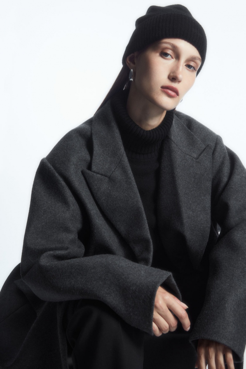 Dámské Čepice COS Pure Cashmere Černé | VWTD-84710