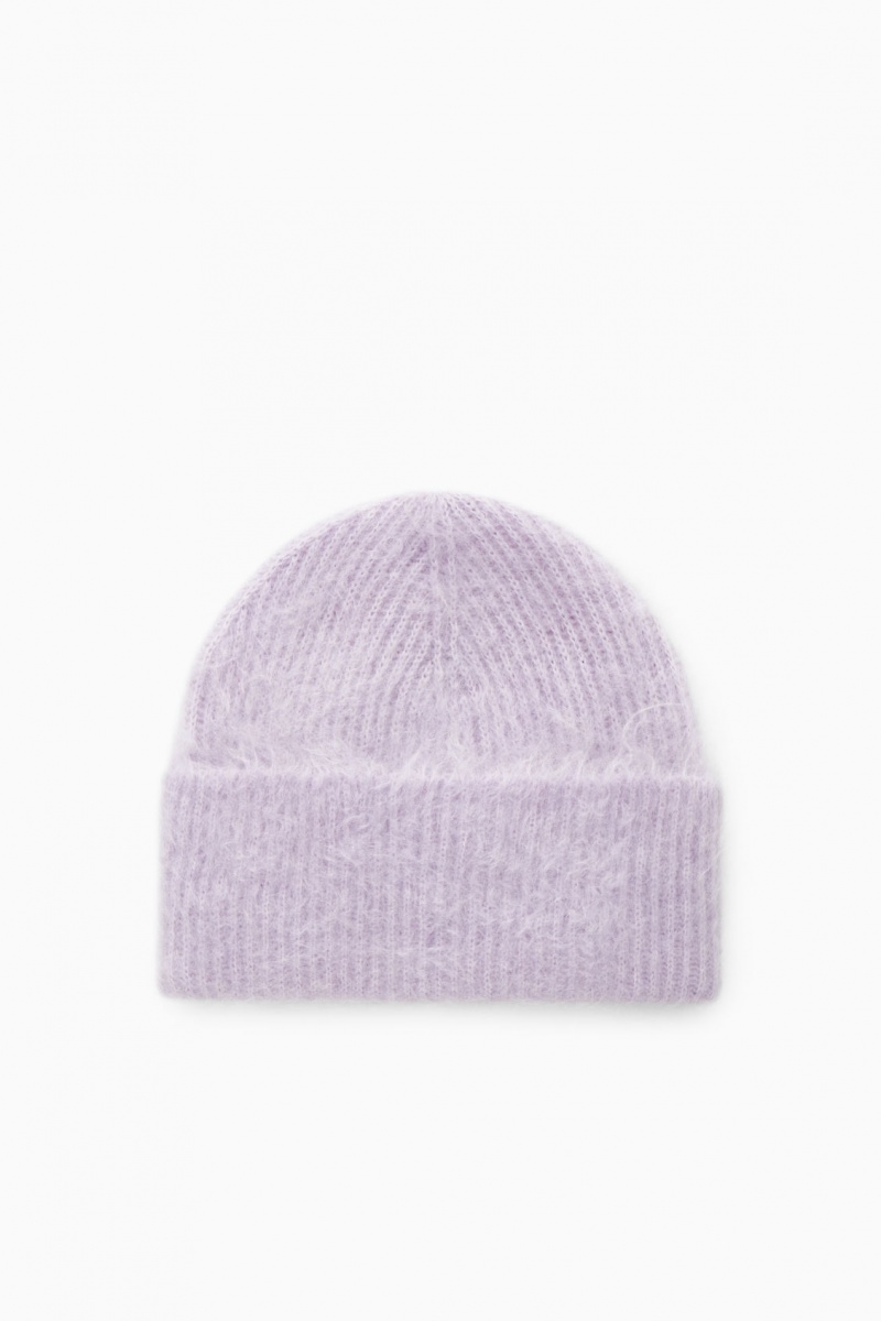 Dámské Čepice COS Žebrovaný Mohair Fialové | SFZX-94062