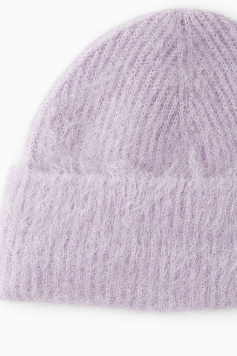 Dámské Čepice COS Žebrovaný Mohair Fialové | SFZX-94062