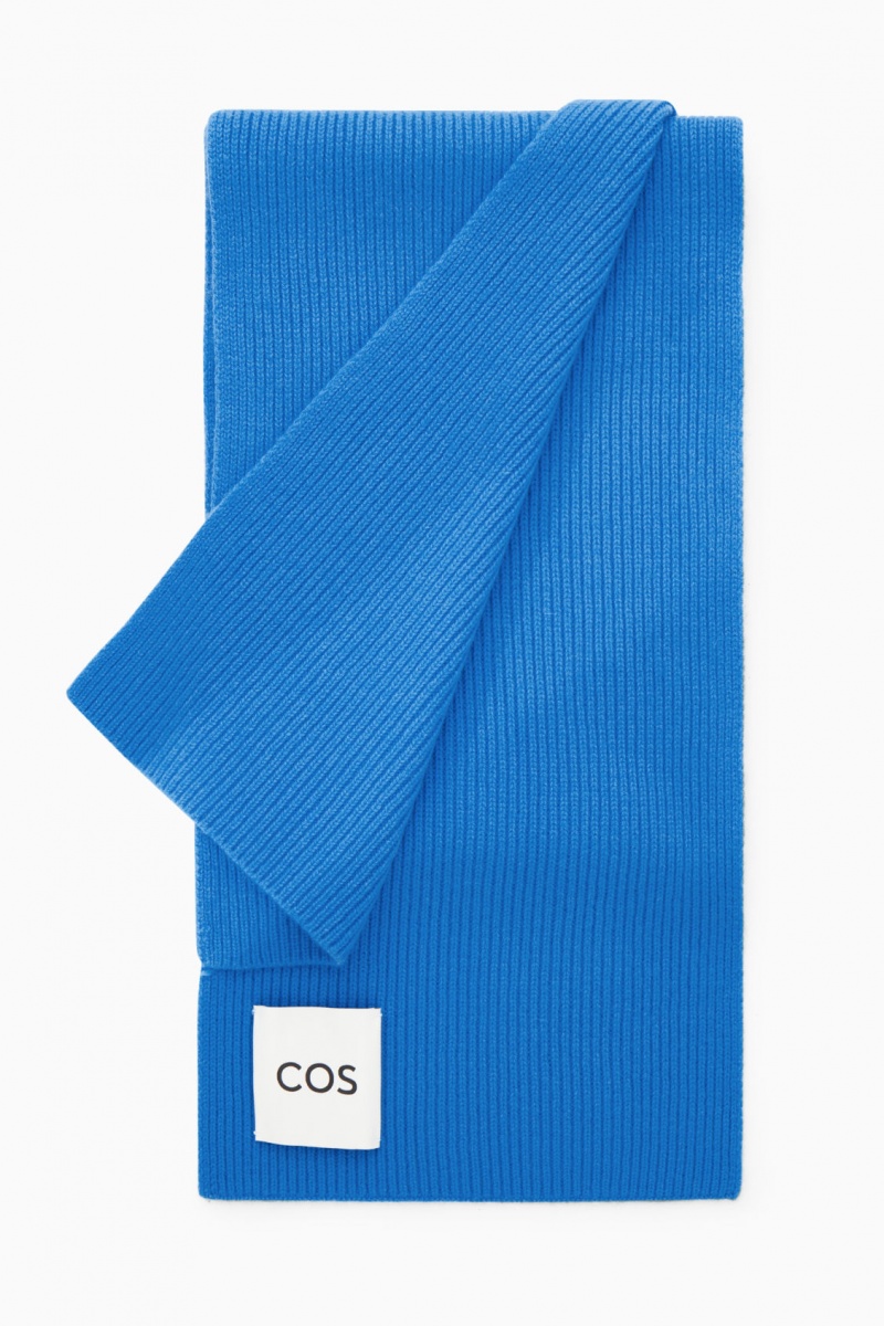 Dámské Šátek COS Cashmere-Blend Světle Blankyt | ISWQ-69421