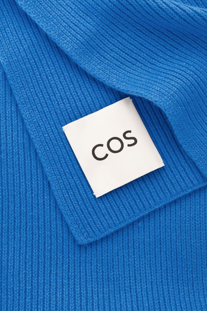 Dámské Šátek COS Cashmere-Blend Světle Blankyt | ISWQ-69421