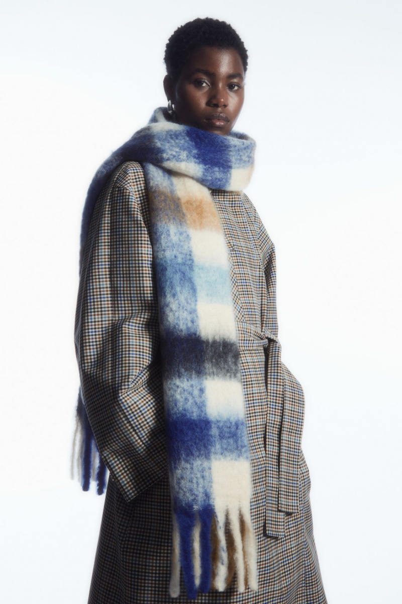 Dámské Šátek COS Oversized Mohair-Blend Blankyt Hnědé | NAXR-64307