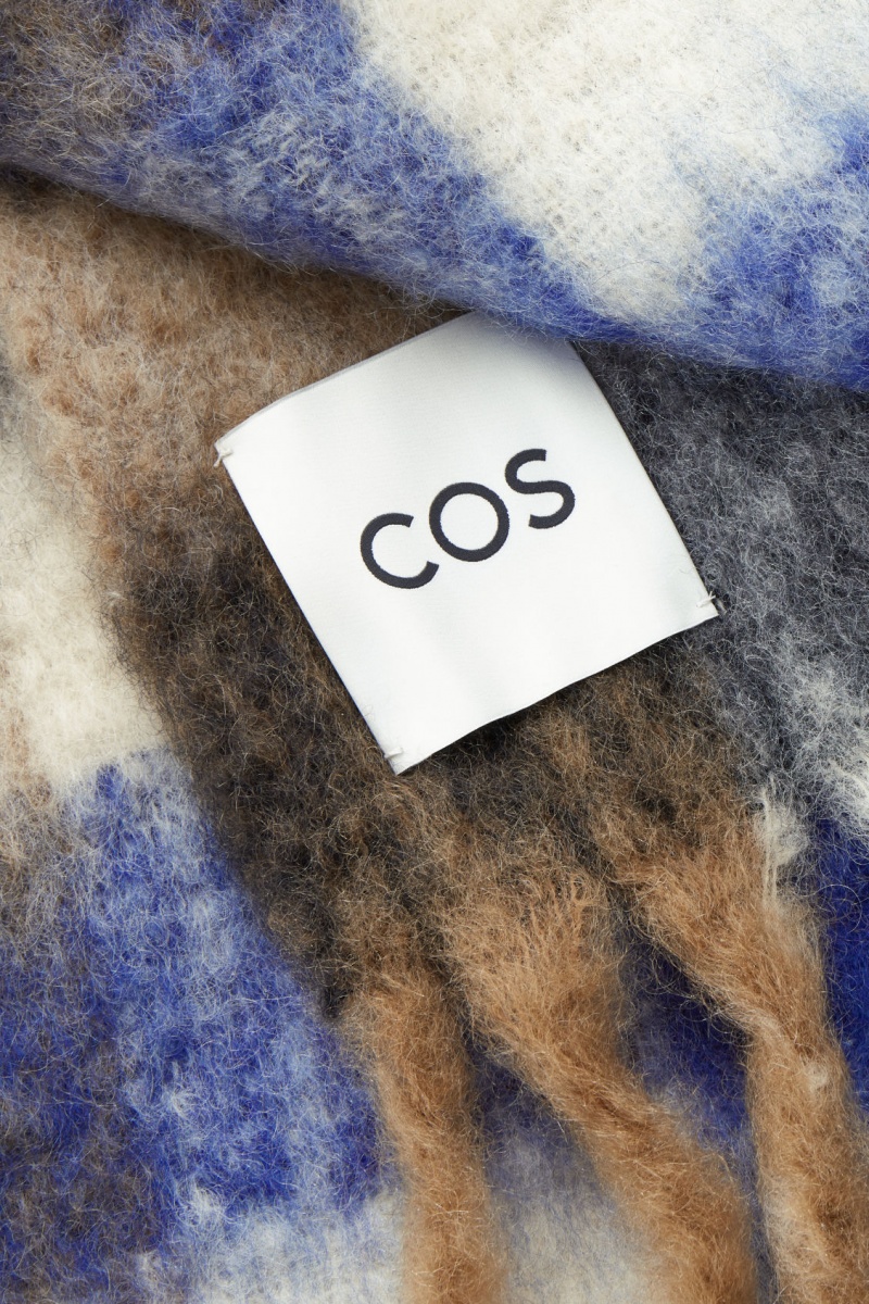 Dámské Šátek COS Oversized Mohair-Blend Blankyt Hnědé | NAXR-64307