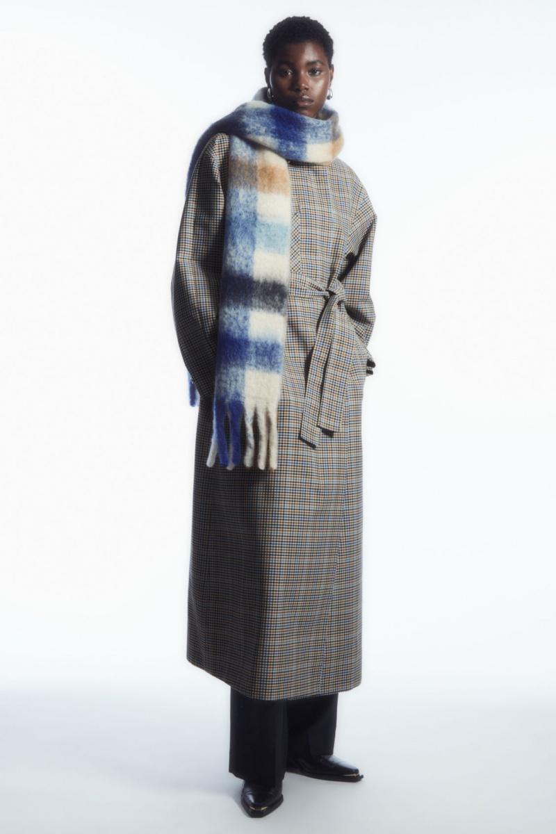 Dámské Šátek COS Oversized Mohair-Blend Blankyt Hnědé | NAXR-64307
