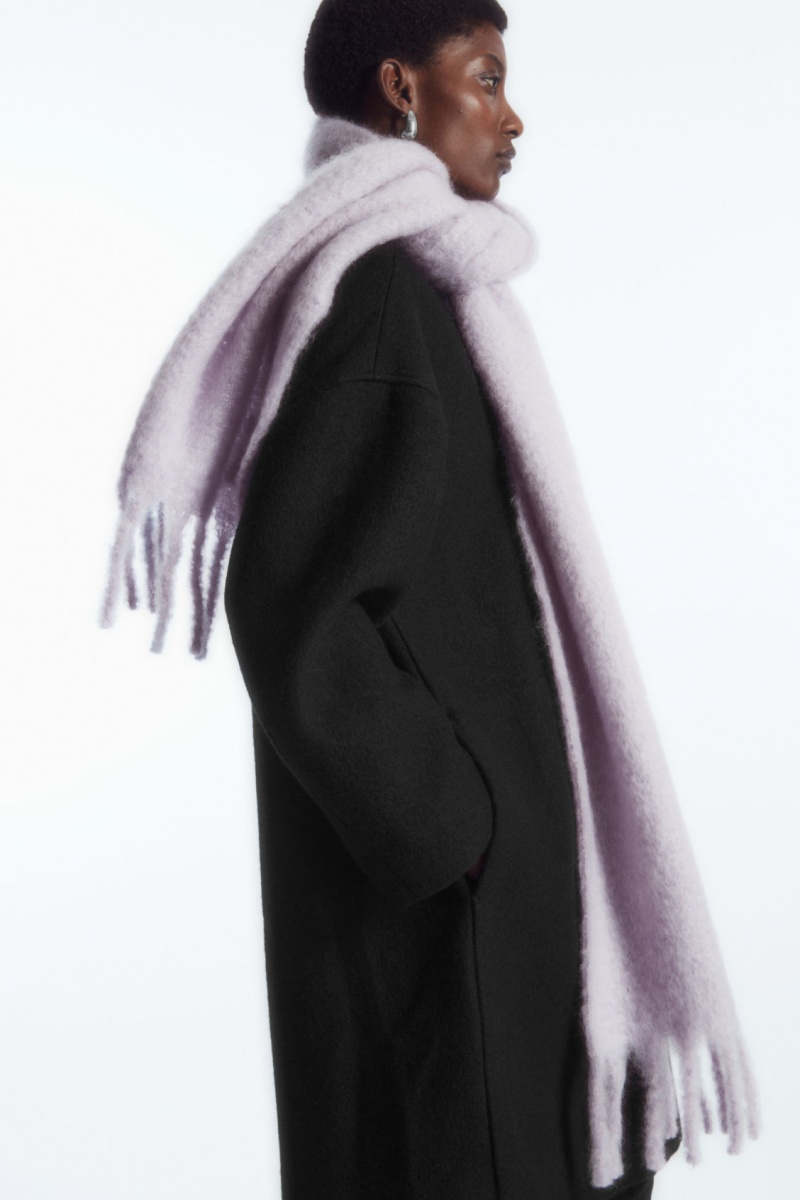 Dámské Šátek COS Oversized Mohair-Blend Fialové | AFDT-41905