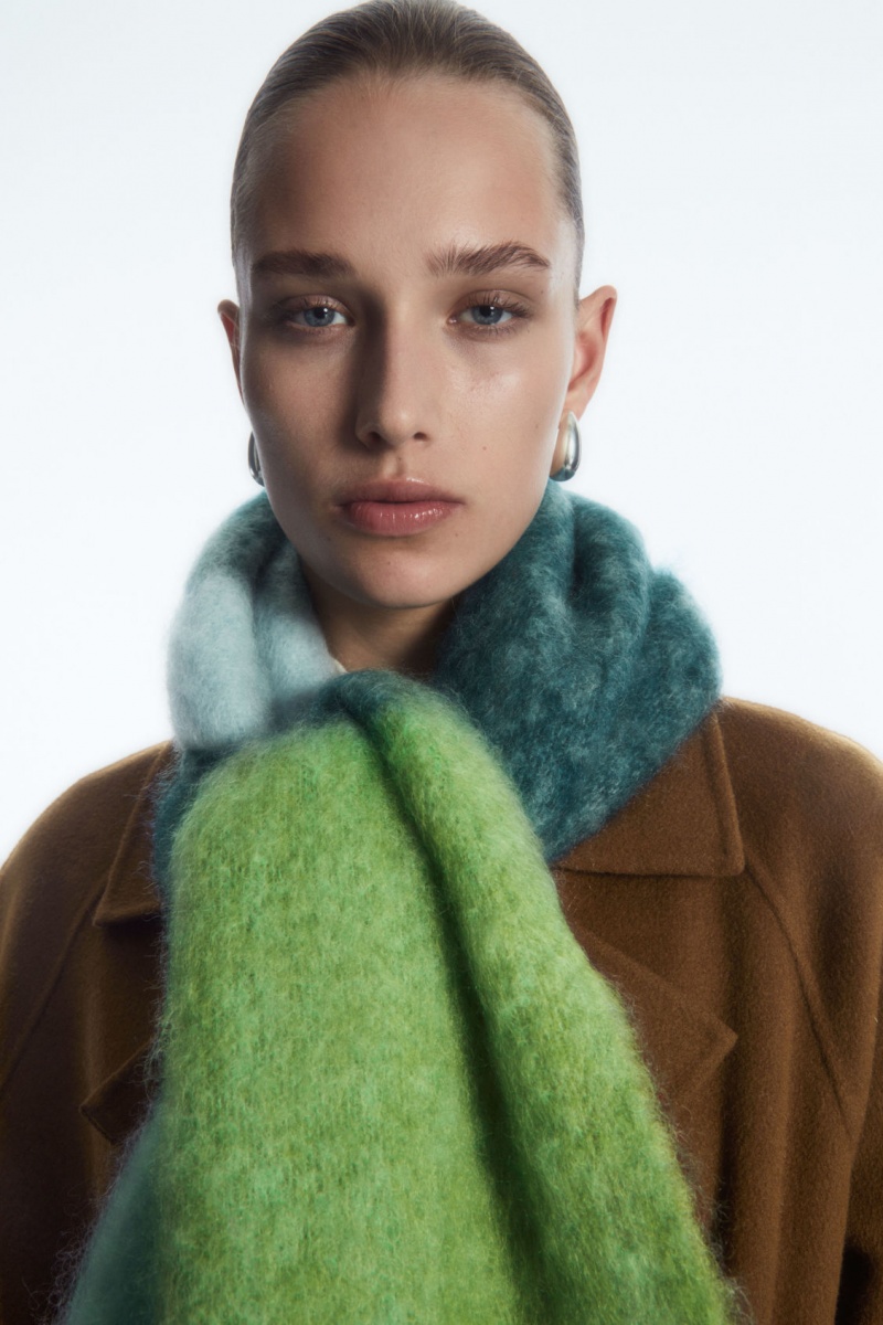 Dámské Šátek COS Oversized Mohair-Blend Tmavě Tyrkysové | AKSX-56124