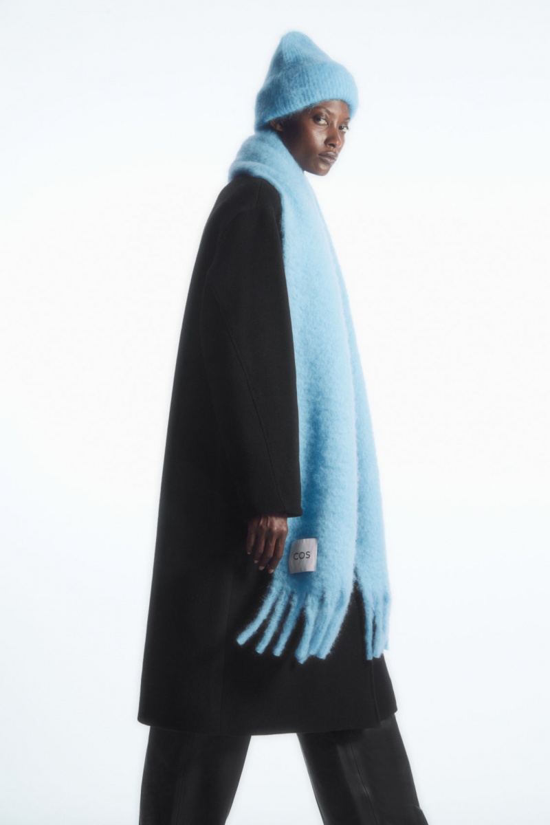 Dámské Šátek COS Oversized Mohair-Blend Tyrkysové | LDJI-36942