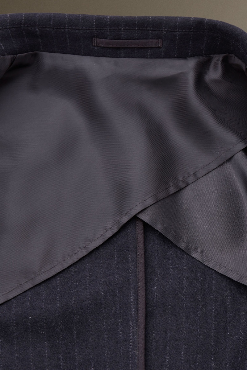 Pánské Blejzr COS Pinstriped Vlna Regular Tmavě Blankyt | WDSP-18357