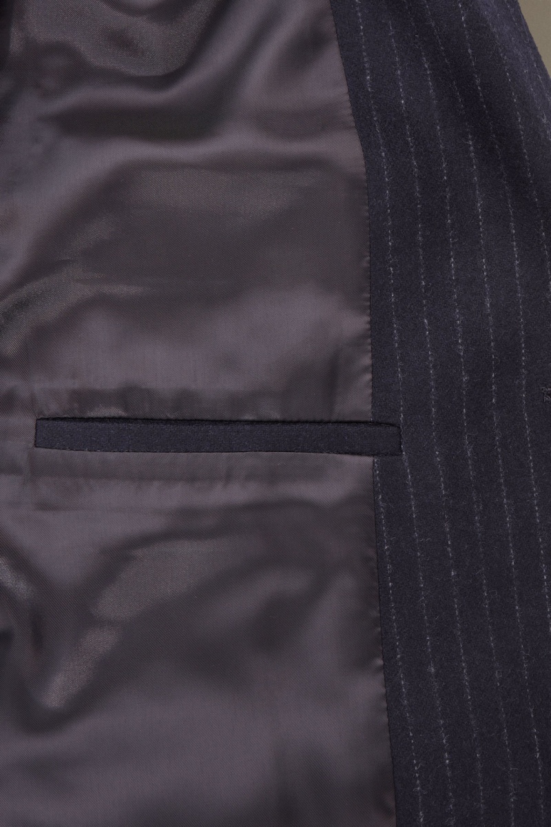 Pánské Blejzr COS Pinstriped Vlna Regular Tmavě Blankyt | WDSP-18357