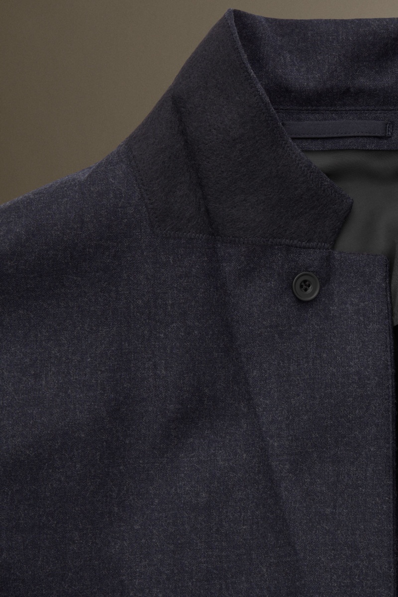 Pánské Blejzr COS Vlna-Flannel Regular Tmavě Blankyt | ZPFS-26380