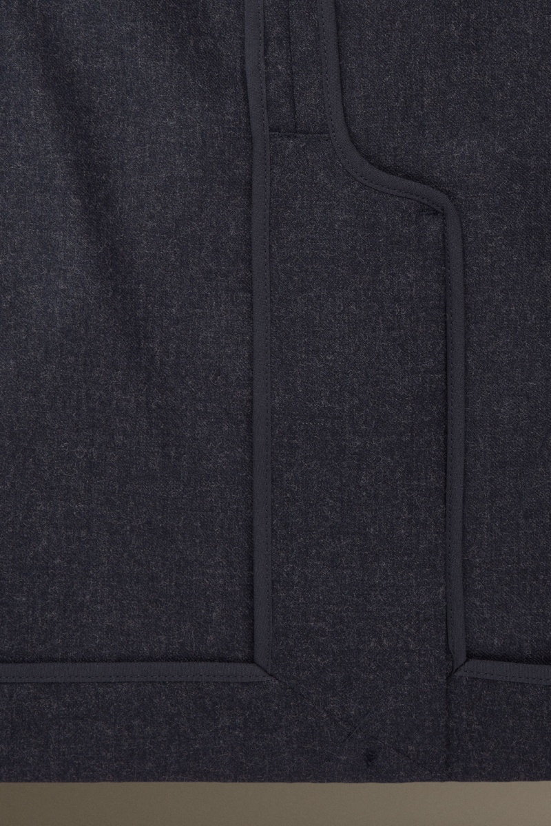 Pánské Blejzr COS Vlna-Flannel Regular Tmavě Blankyt | ZPFS-26380