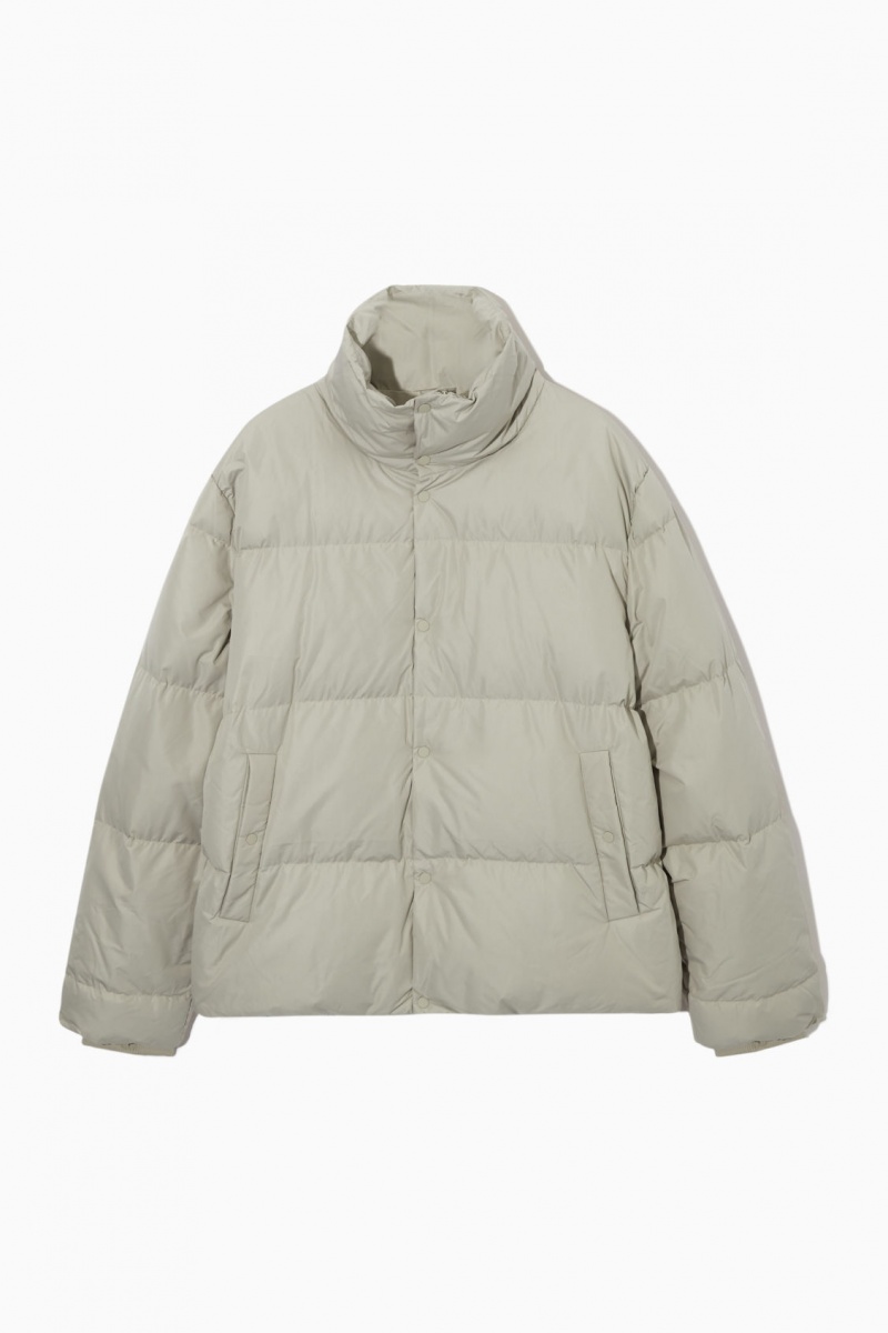 Pánské Bundy COS Krátké Puffer Šedé Béžový | QGHR-71094