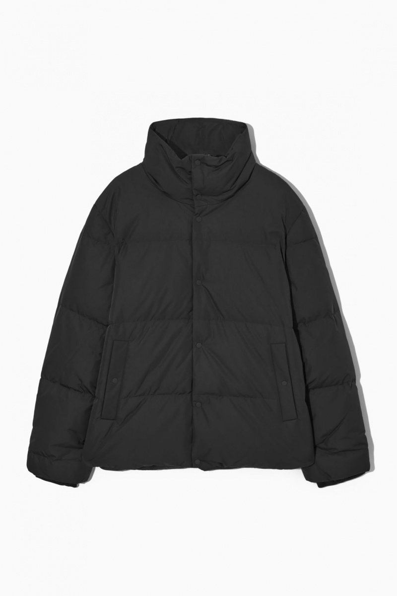 Pánské Bundy COS Krátké Puffer Černé | GJAK-56984