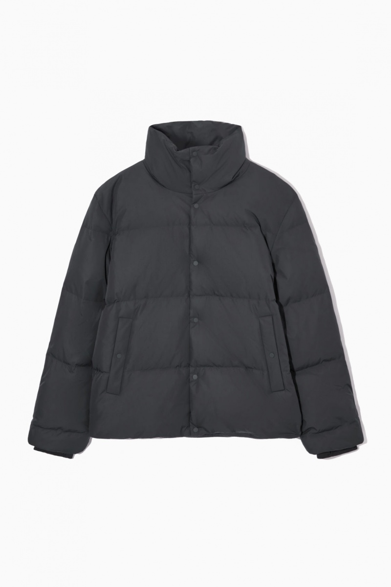 Pánské Bundy COS Krátké Puffer Černé | VAJB-76251