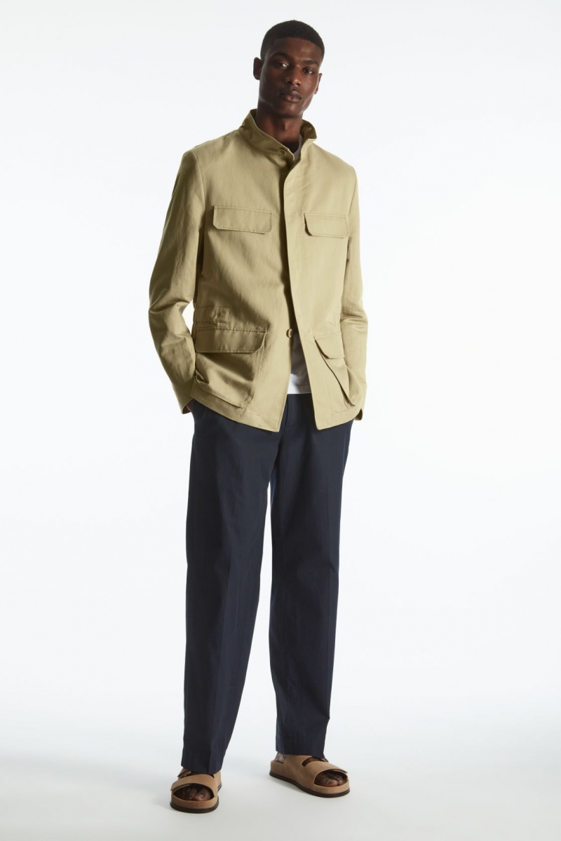 Pánské Bundy COS Linen Field Béžový | TKEX-85641