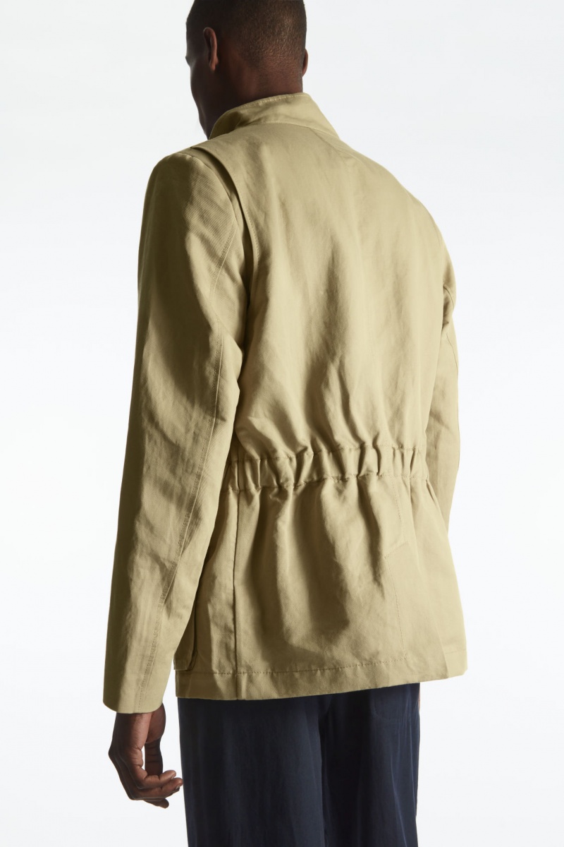 Pánské Bundy COS Linen Field Béžový | TKEX-85641