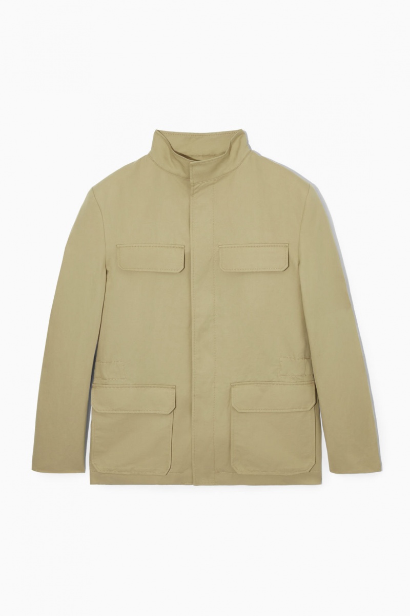 Pánské Bundy COS Linen Field Béžový | TKEX-85641