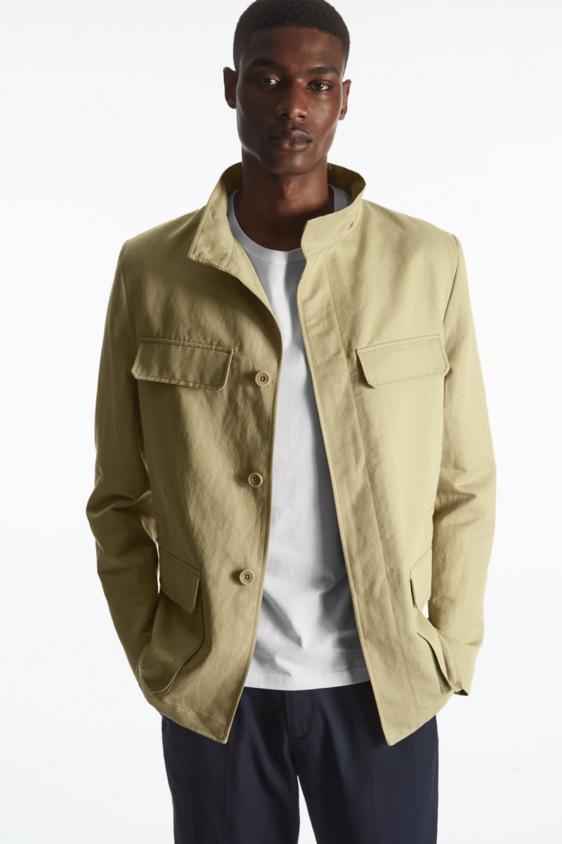 Pánské Bundy COS Linen Field Béžový | TKEX-85641