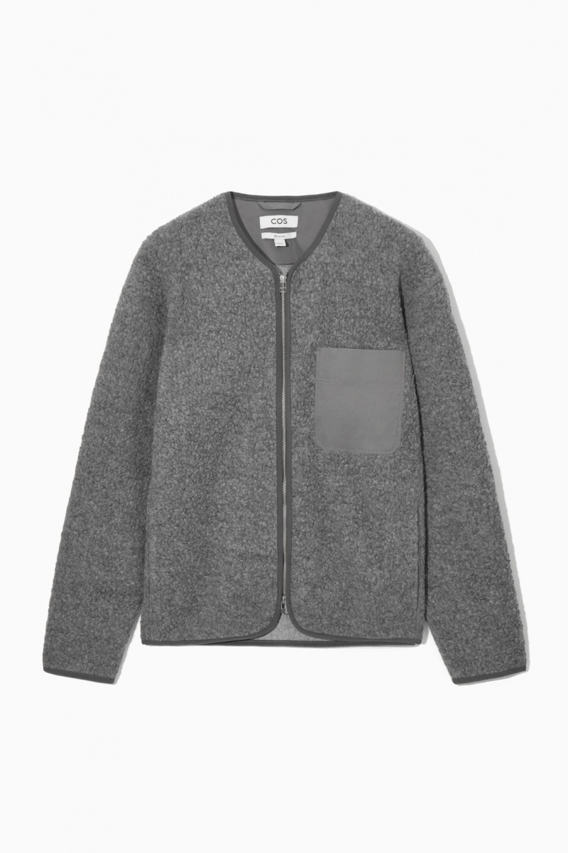 Pánské Bundy COS Polar Fleece Liner Tmavě Šedé | ZBAE-07234