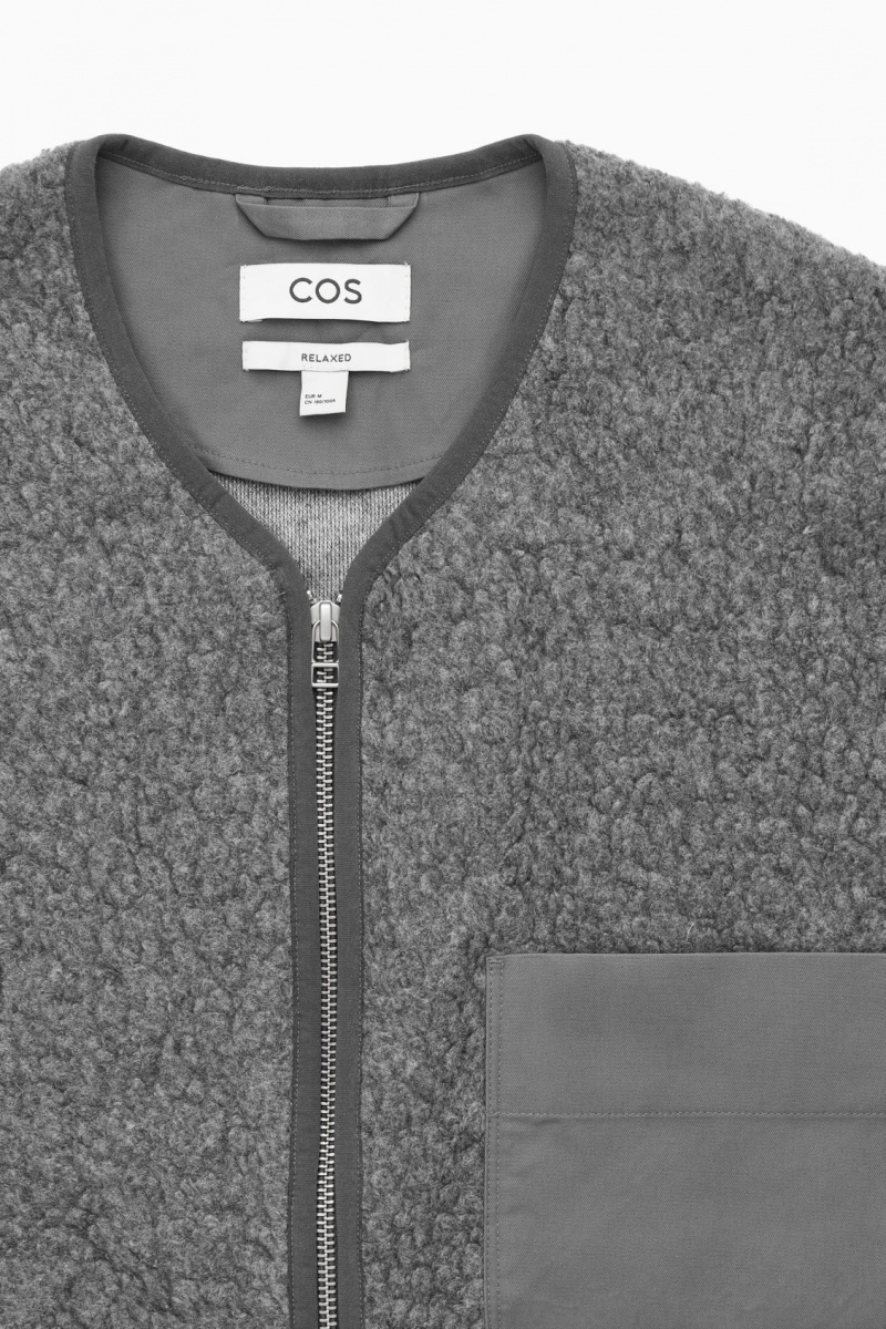 Pánské Bundy COS Polar Fleece Liner Tmavě Šedé | ZBAE-07234