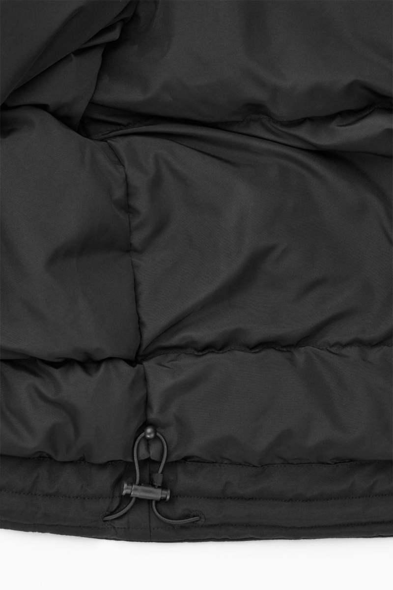 Pánské Bundy COS Polstrovaný Magnetic-Collar Černé | EZCJ-65978