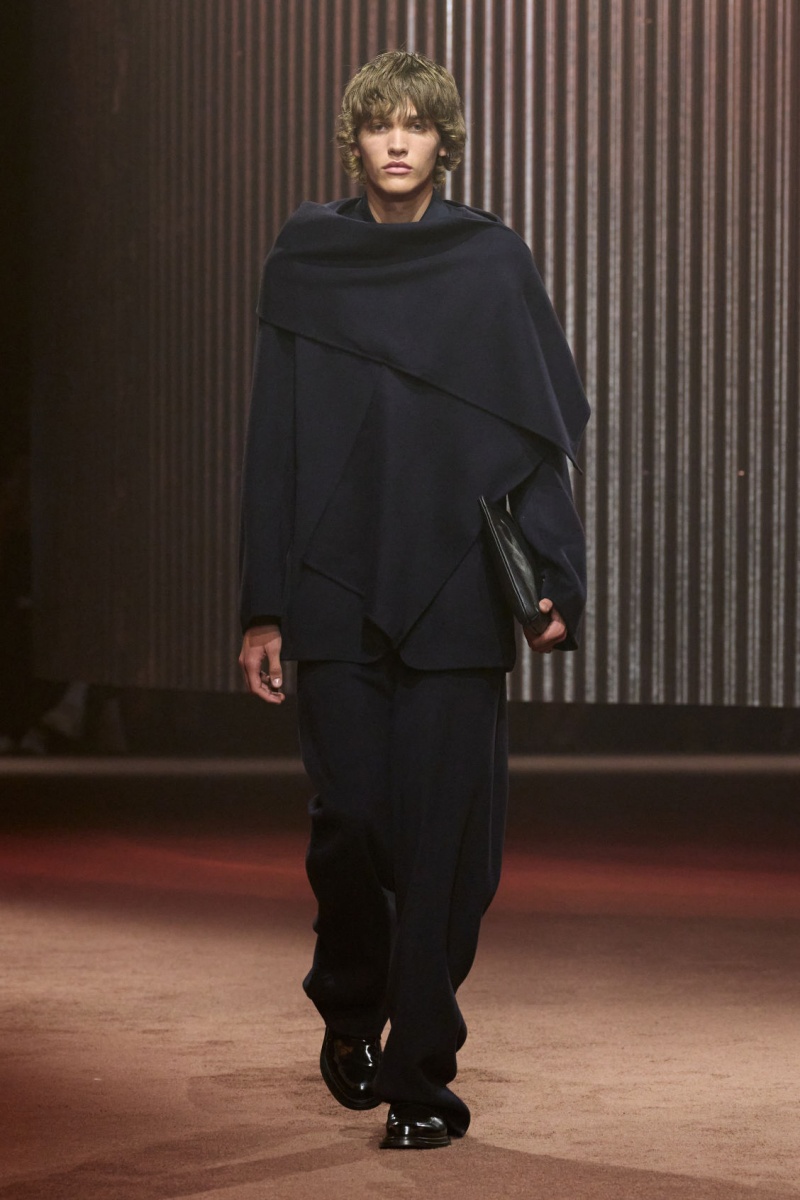 Pánské Bundy COS The Collarless Vlna Tmavě Blankyt | DQRC-49058