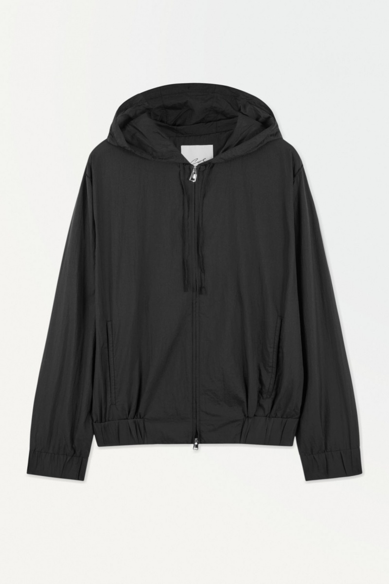 Pánské Bundy COS The S Kapucí Blouson Černé | UWZN-47823