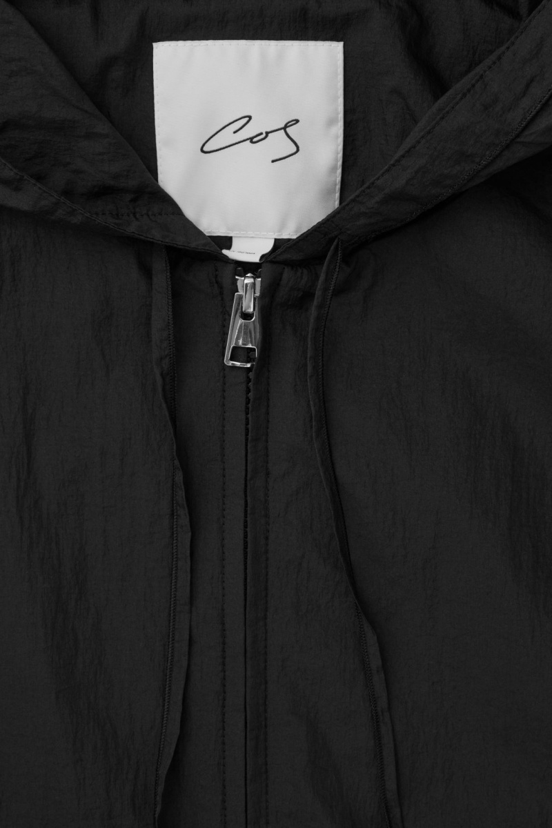 Pánské Bundy COS The S Kapucí Blouson Černé | UWZN-47823