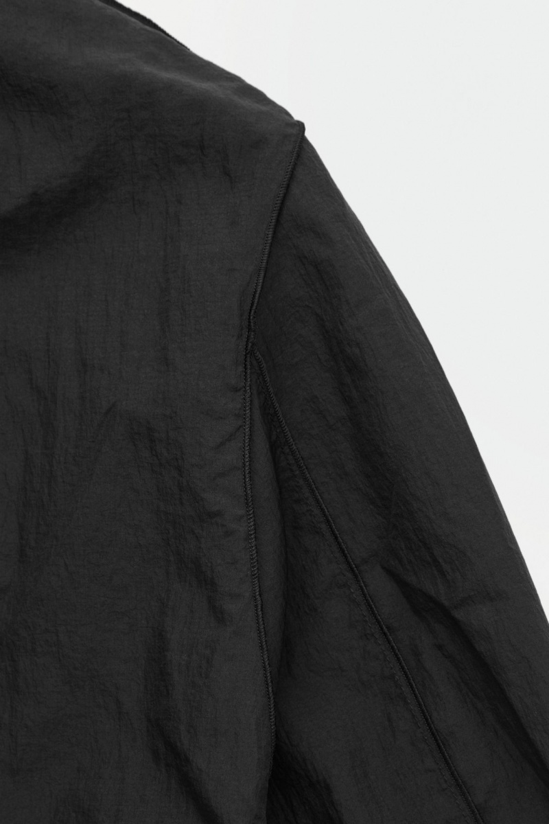 Pánské Bundy COS The S Kapucí Blouson Černé | UWZN-47823