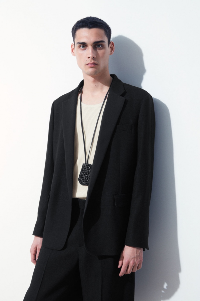 Pánské Bundy COS The Tuxedo Černé | KNXZ-57904