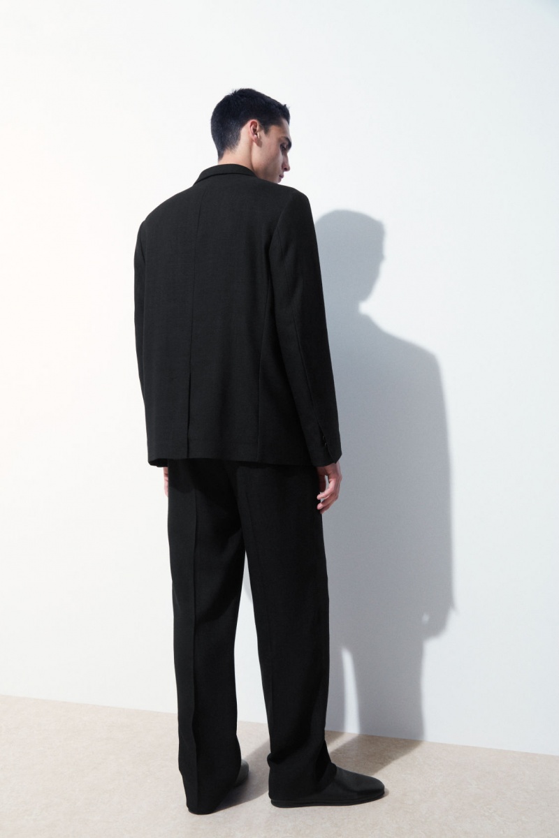Pánské Bundy COS The Tuxedo Černé | KNXZ-57904
