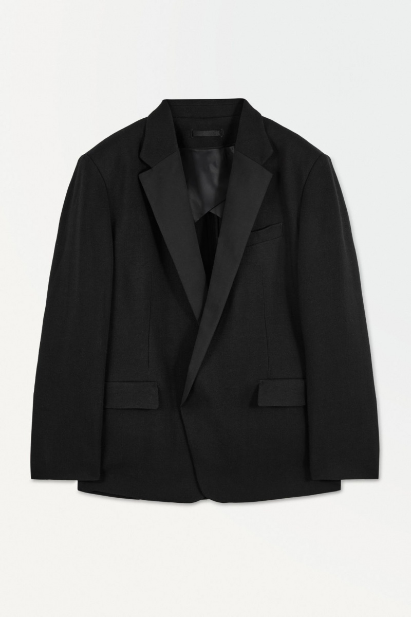 Pánské Bundy COS The Tuxedo Černé | KNXZ-57904