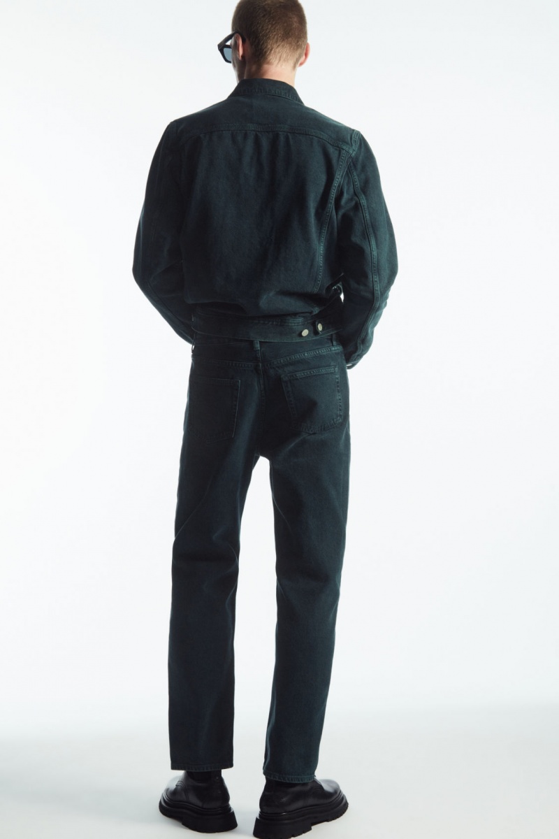 Pánské Bundy COS Two-Tone Denim Zelene | MLWP-63941