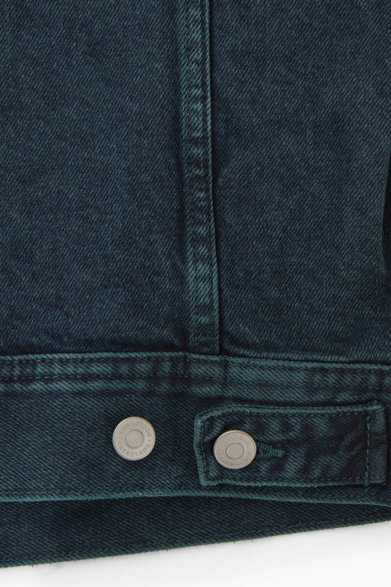Pánské Bundy COS Two-Tone Denim Zelene | MLWP-63941