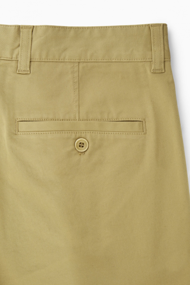 Pánské Chino Kalhoty COS Tapered Twill Tmavě Béžový | TEXW-25870