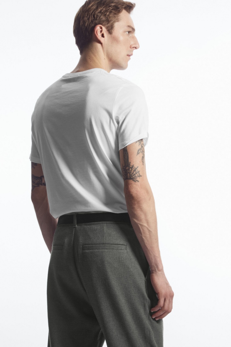 Pánské Chino Kalhoty COS Tapered Vlna Šedé | KRFB-98721