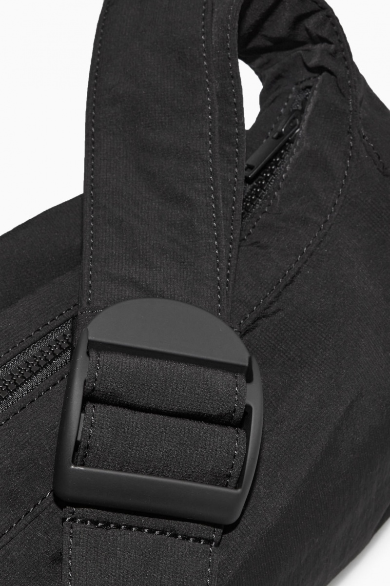 Pánské Crossbody Kabelka COS Crossbody Saddle Nylon Černé | ZBMD-05194
