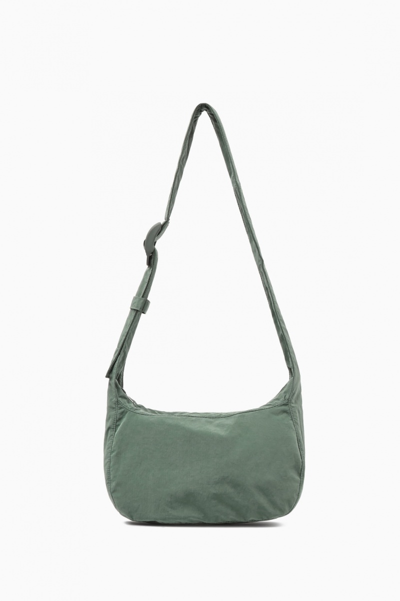 Pánské Crossbody Kabelka COS Crossbody Saddle Nylon Tmavě Zelene | SXNG-13470