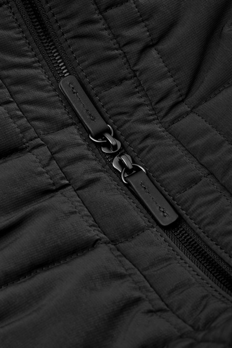 Pánské Crossbody Kabelka COS Prošívaný Messenger Ripstop Černé | SNAI-60132