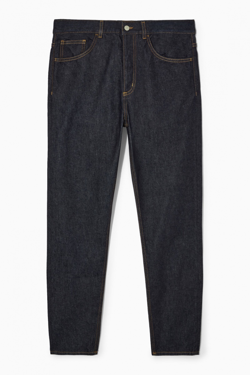 Pánské Džíny COS Pillar Tapered Indigo Blankyt | CLBN-41673