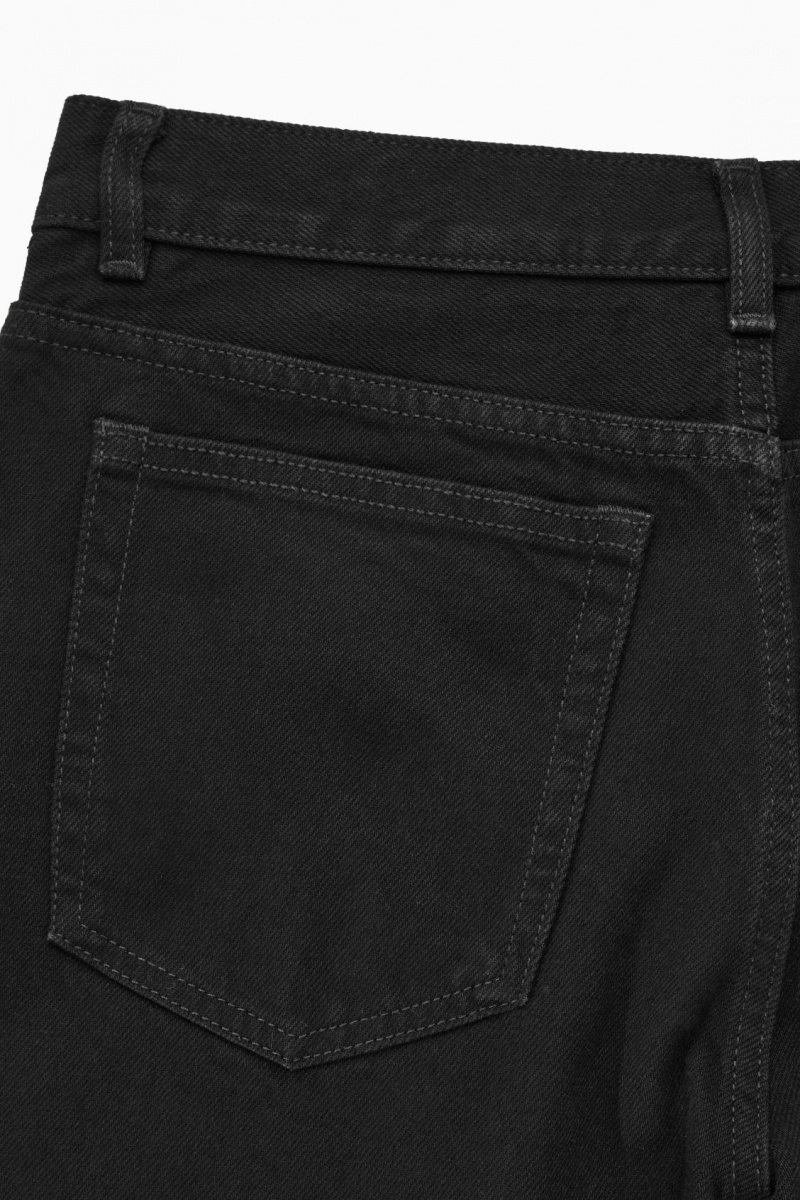Pánské Džíny COS Pillar Tapered Černé | YGMF-68432