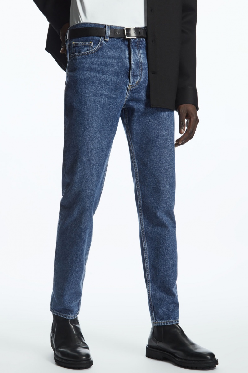 Pánské Džíny COS Regular-Fit Tapered-Leg Blankyt | OSVP-64793