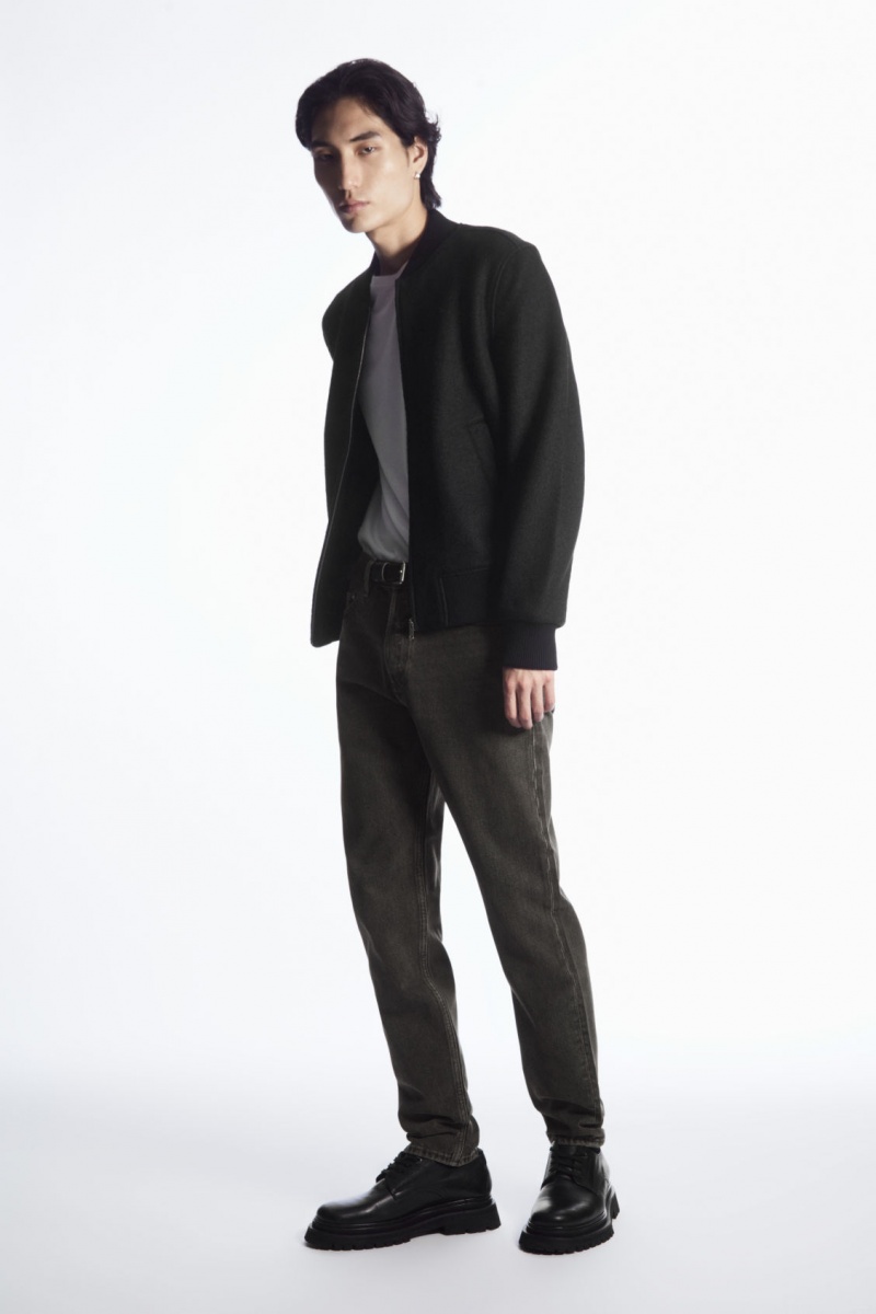 Pánské Džíny COS Regular-Fit Tapered-Leg Šedé | HCNM-01873