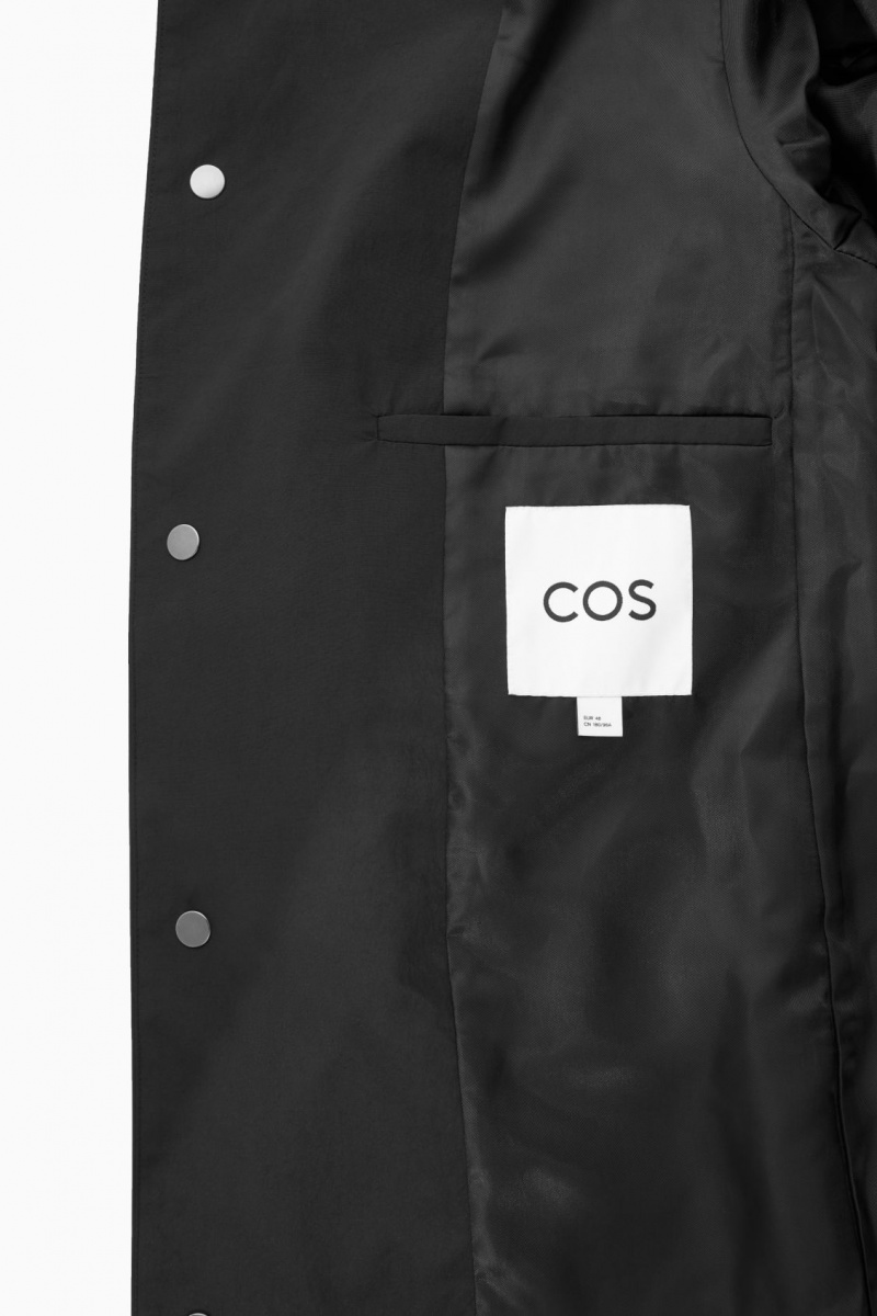 Pánské Kabáty COS Nylon Car Černé | WLKB-12745