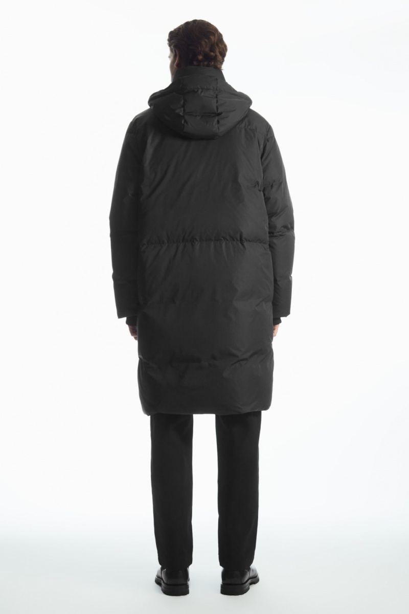 Pánské Kabáty COS Recycled-Down Puffer Černé | GWFT-81624