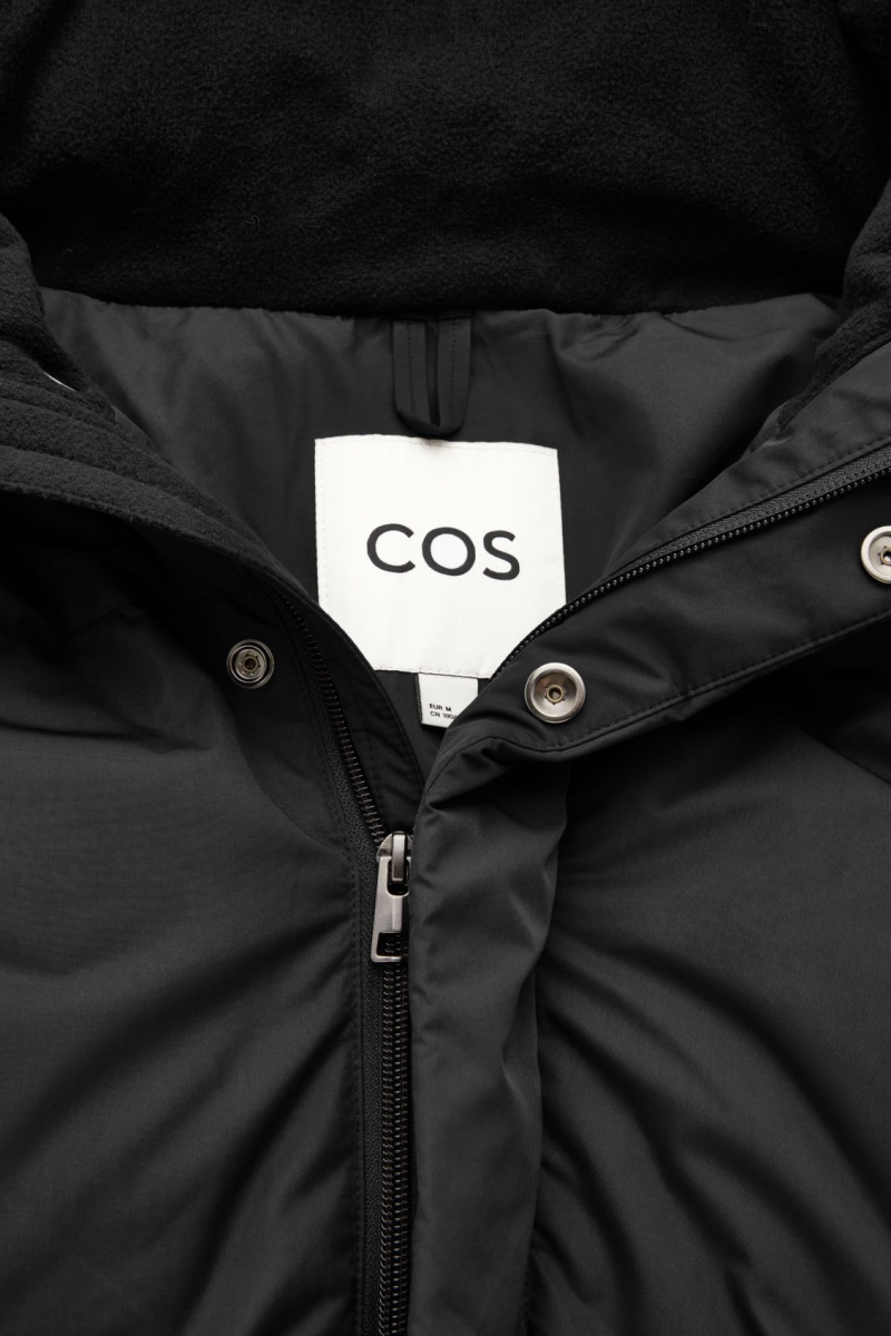 Pánské Kabáty COS Recycled-Down Puffer Černé | GWFT-81624