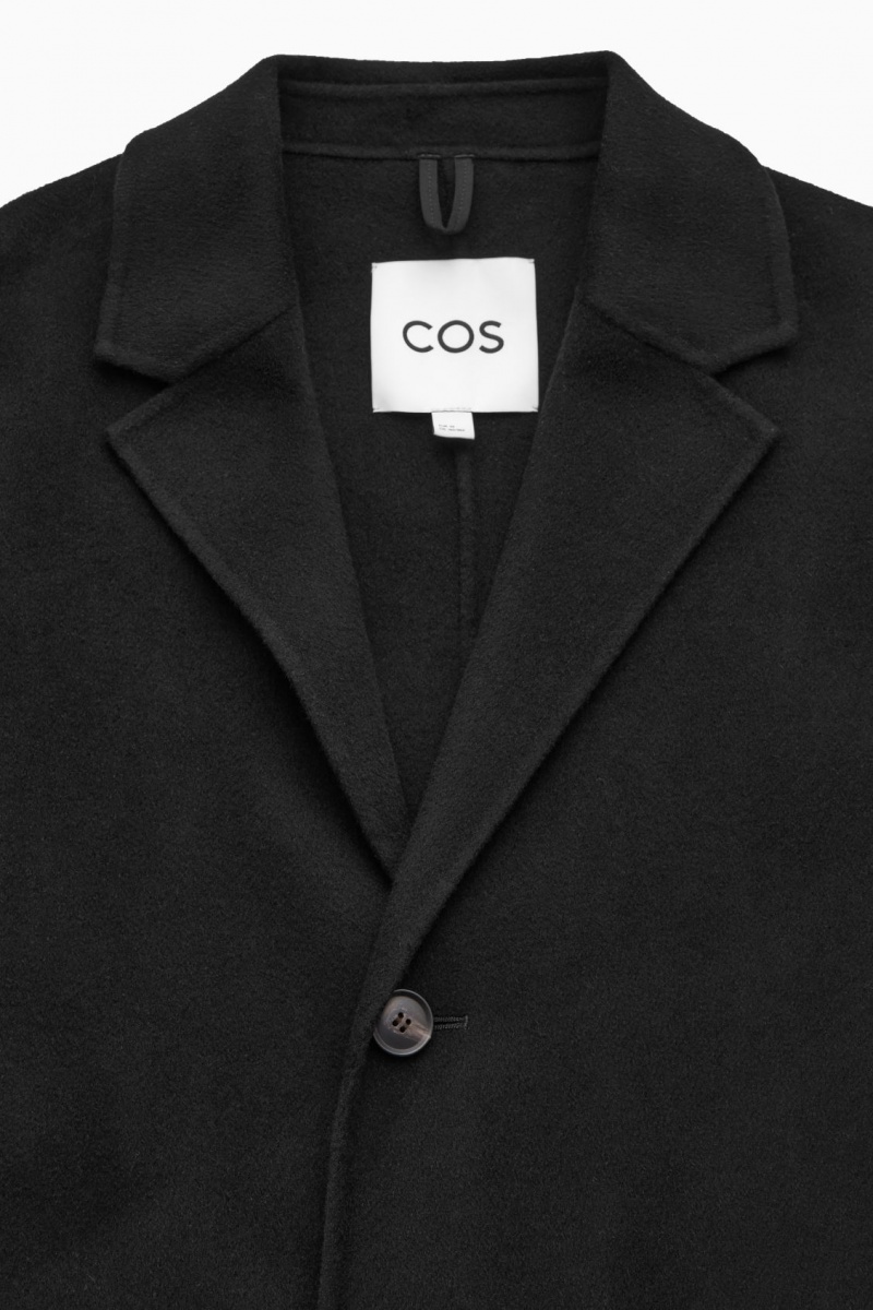 Pánské Kabáty COS Relaxed-Fit Double-Faced Vlna Černé | QRIZ-62913