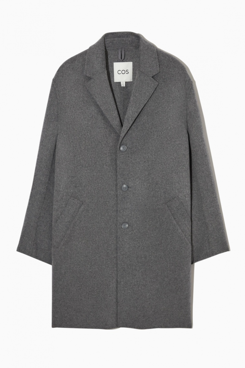 Pánské Kabáty COS Relaxed-Fit Double-Faced Vlna Šedé | VGJI-79654