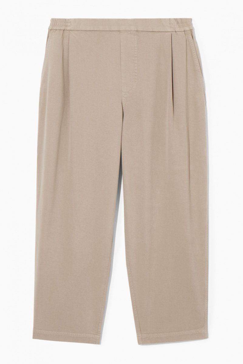 Pánské Kalhoty COS Elasticated Twill Šedé | KNOL-98061
